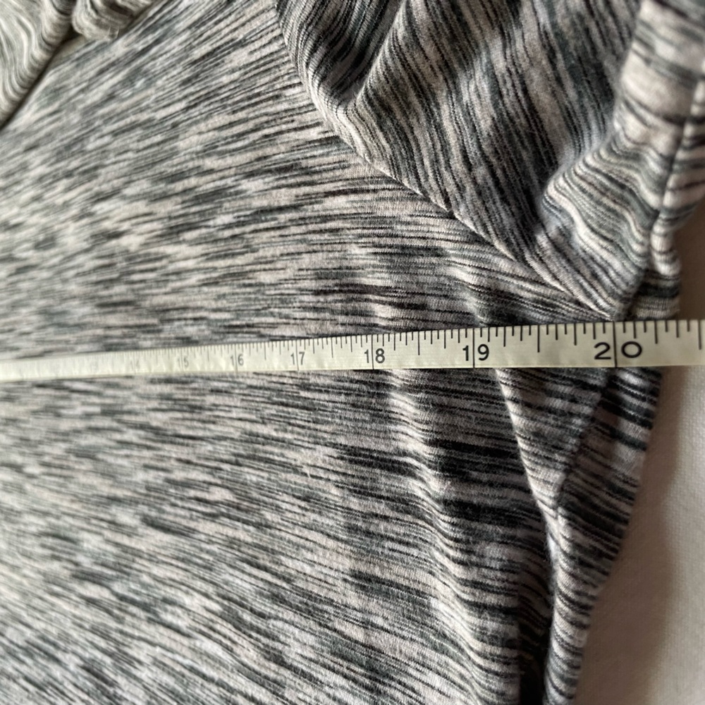 Pure Jill Women's Cotton Gray Marbled Long Sleeve Comfy Tee Tunic Top - Picture 6 of 10